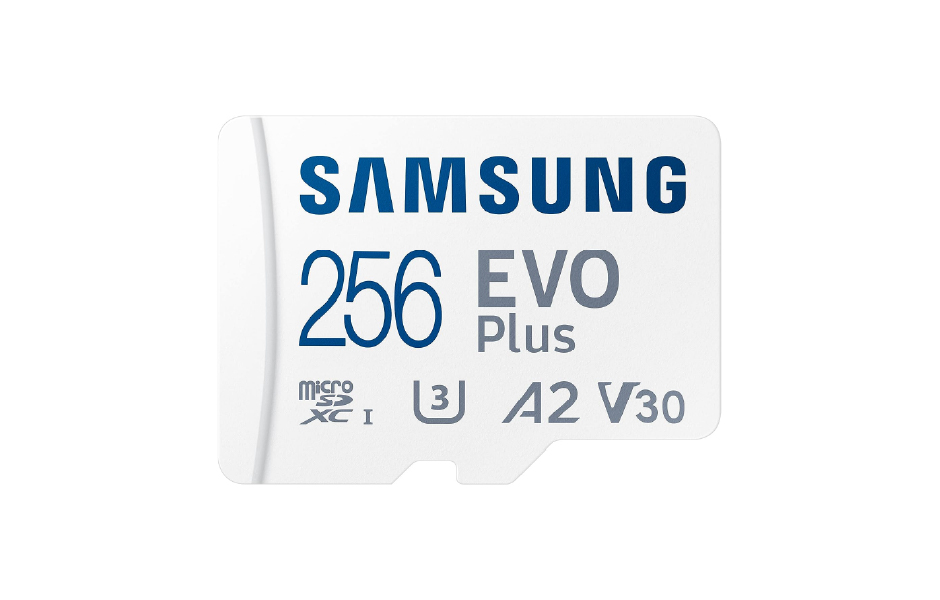 SAMSUNG Micro SD Card 256GB EVO Plus 100MB/s
