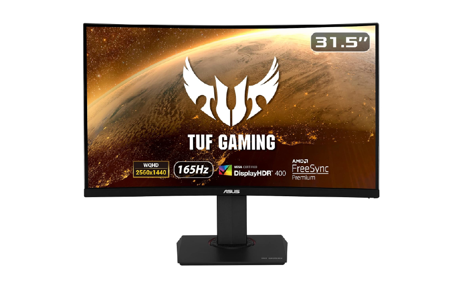 TUF Gaming VG32VQR Curved HDR Gaming Monitor – 32 inch, QHD (2560 x 1440), 165Hz