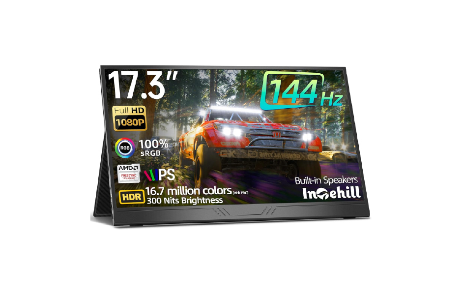 Vortex Screen Monitor Intehill Portable Monitor 17.3 Inch FHD IPS Screen 144hz (F17NC ...