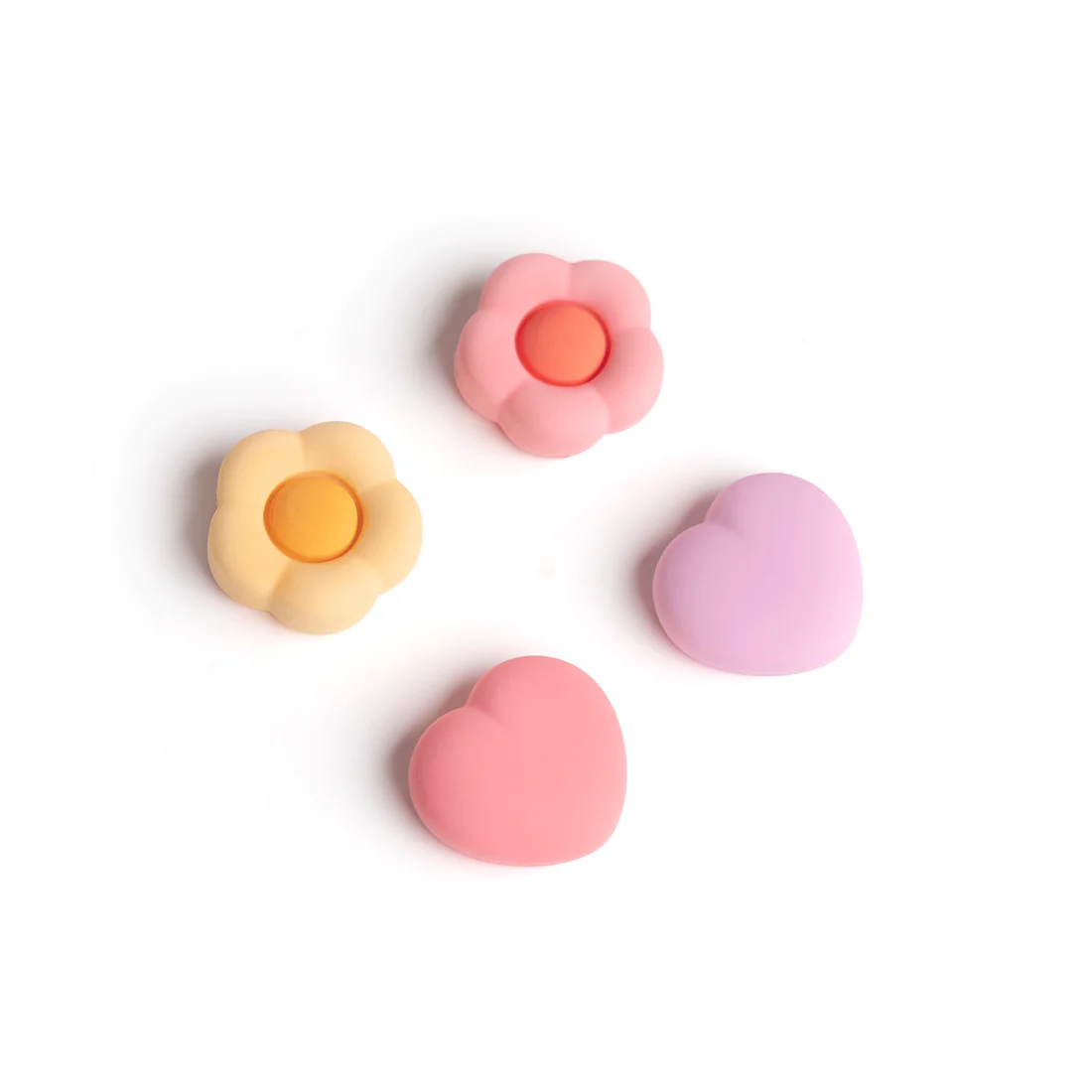 GeekShare Cream Heart Thumb Grips for Switch 2