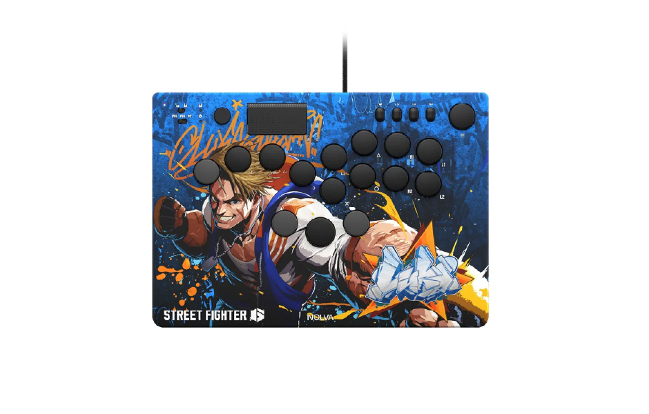 HORI Street Fighter 6 NOLVA Mechanical All-Button Arcade Controller for [PS5 / Windows]- LUKE