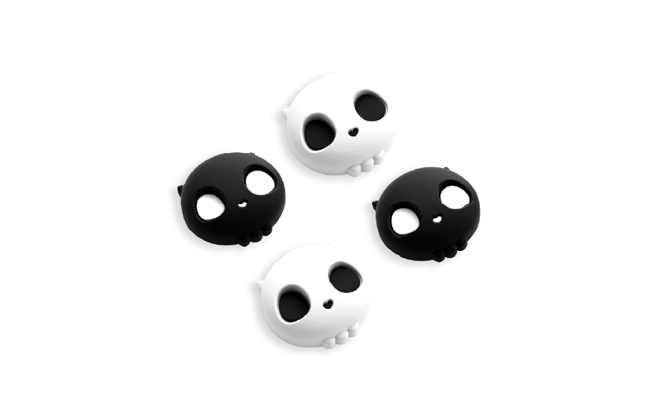 GeekShare NS2 Sweetheart Skull Thumb Grips - Black & White