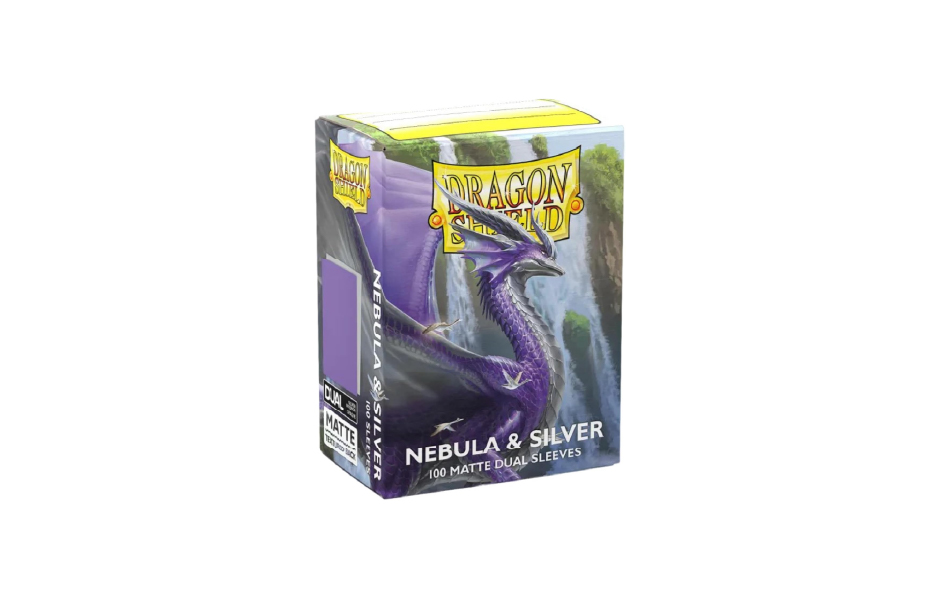 Dragon Shield 100 - Nebula & Silver - 100 Matte Dual Sleeves