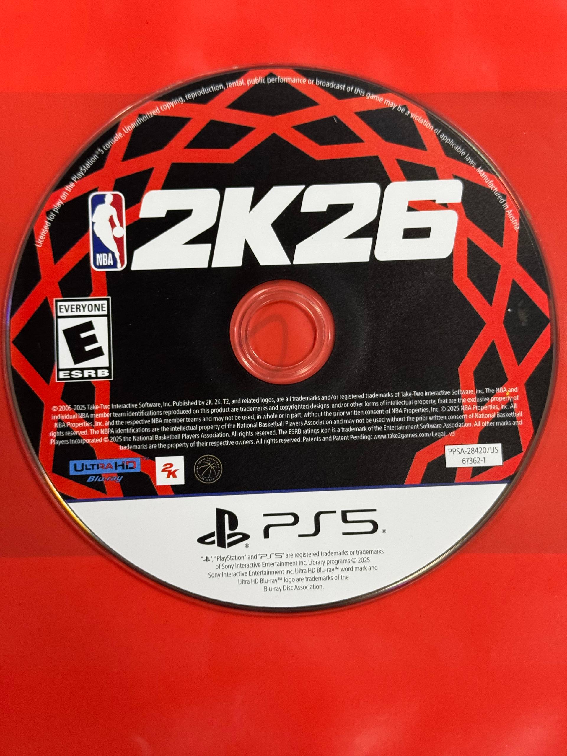 NBA 2K26 (No Box) (Pre-Owned)