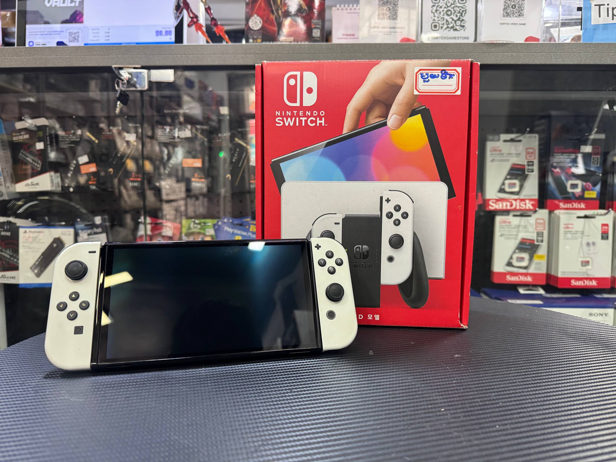 Switch Oled White Non JB Secondhand 